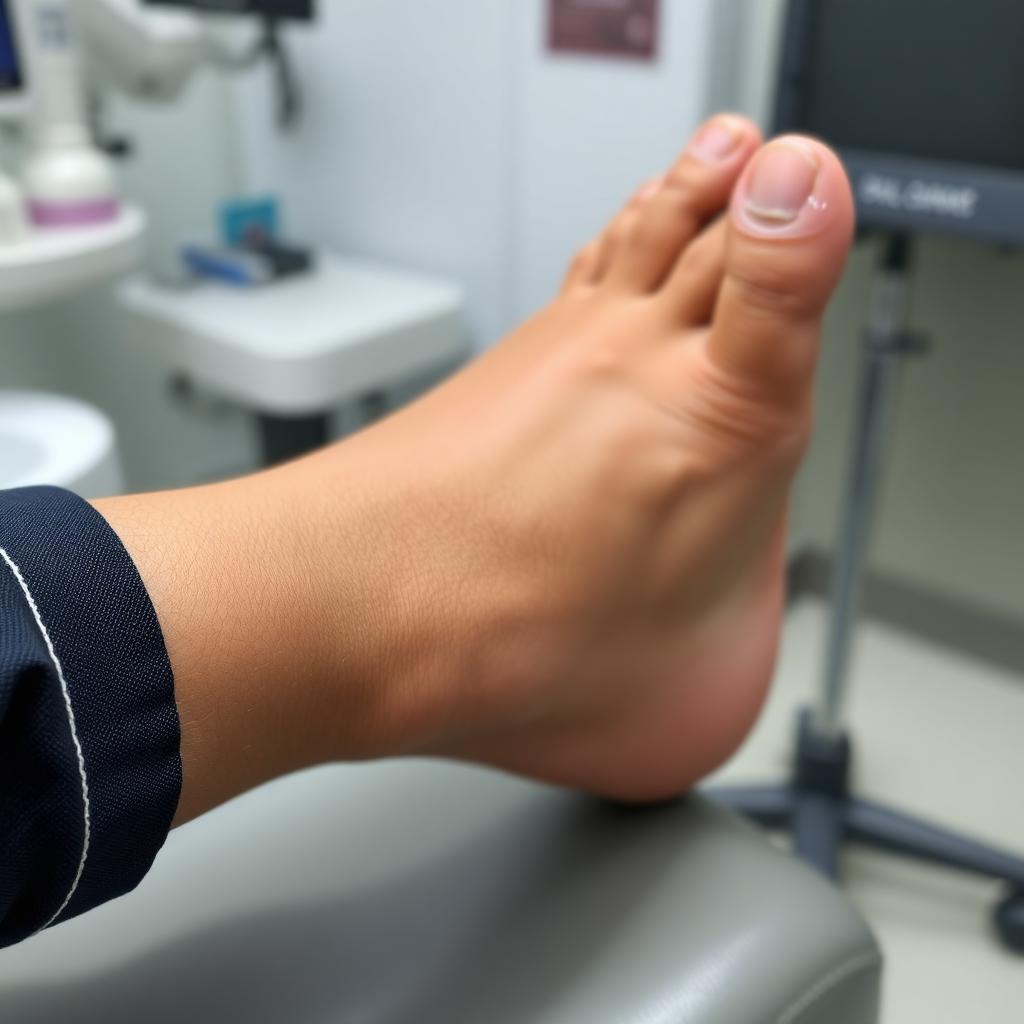 Partial foot silicone cosmetic prosthesis