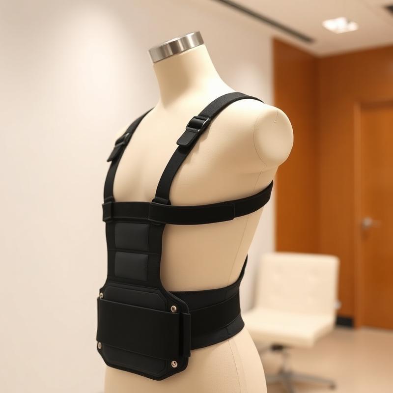 Spinal orthosis brace on mannequin