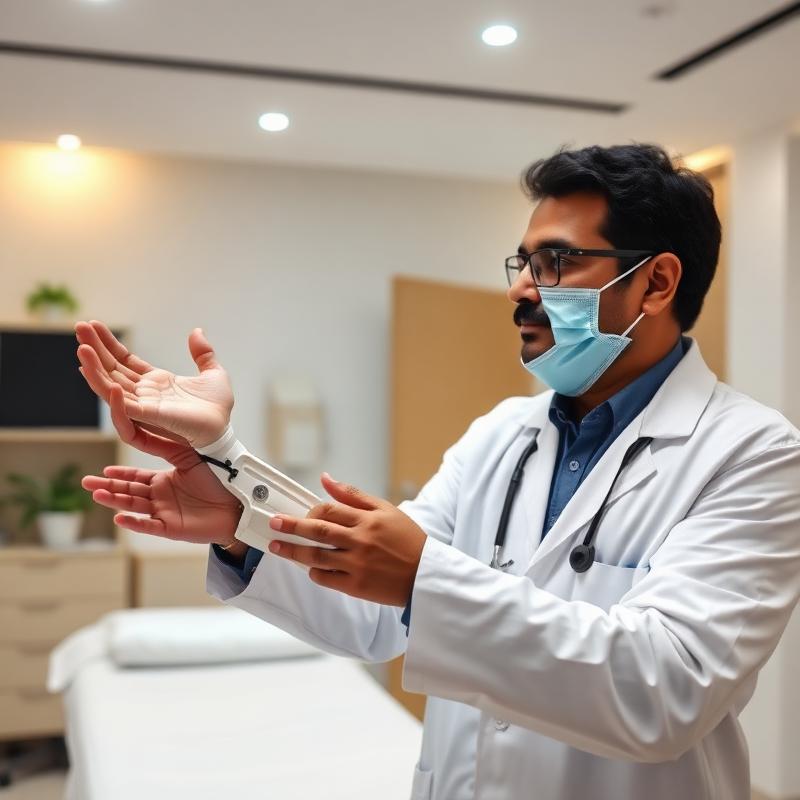 Cosmetic upper limb prosthesis presented by Indian prosthetist